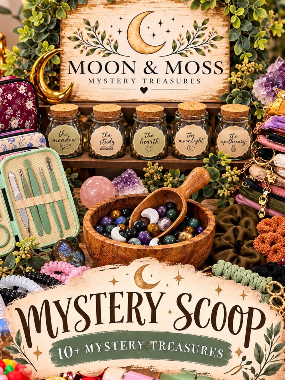 Moon & Moss Mystery Scoop | 10+ Mystery Treasures